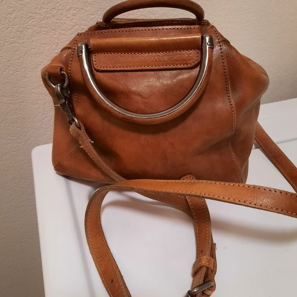 square leather bag